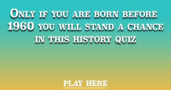 Banner for Are you born before 1960?