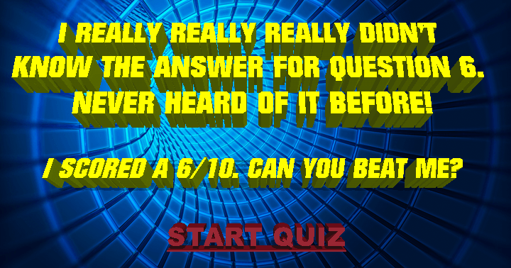 Banner for Do you know the answer to question 6?