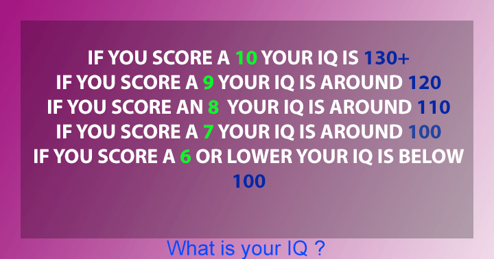 Banner for This is an IQ test!