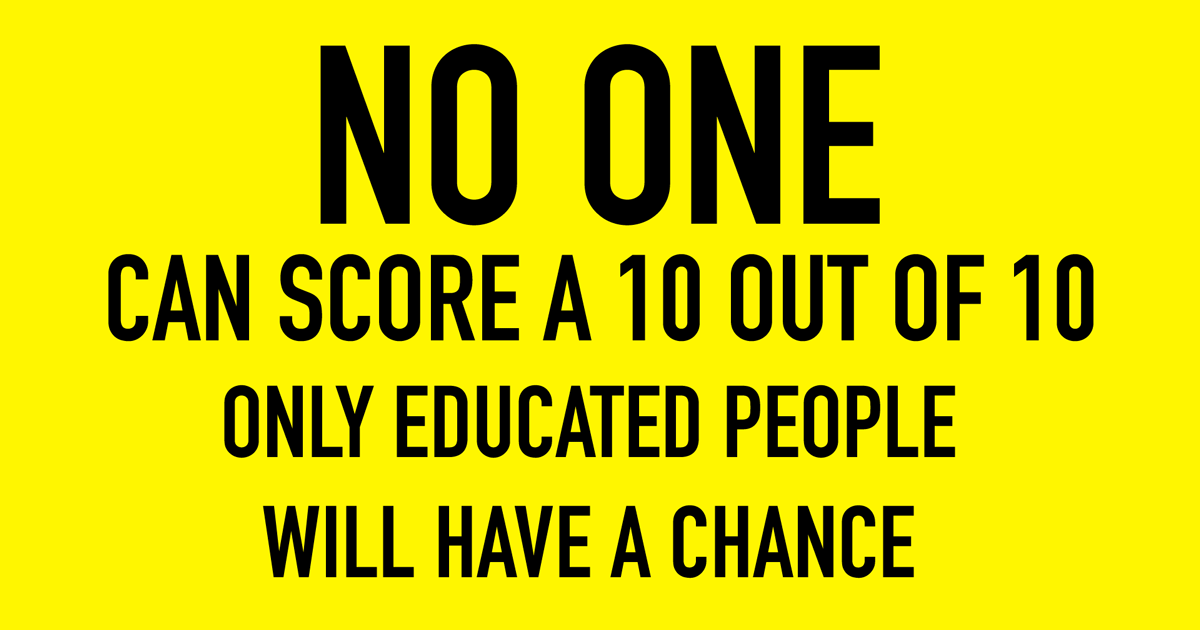 Banner for And we do mean NO ONE