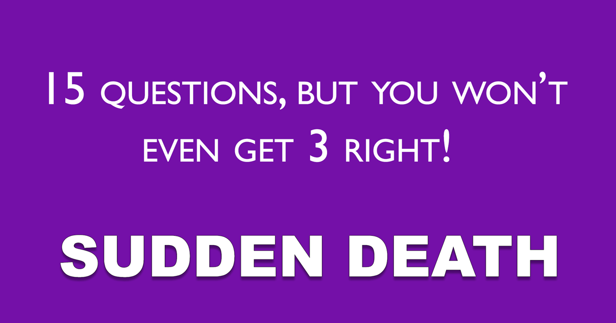 Banner for Sudden Death Quiz