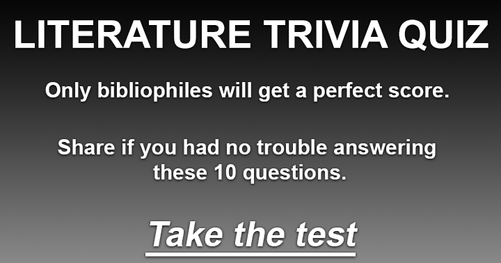 Banner for Very hard literature quiz, only bibliophiles will score a decent score.