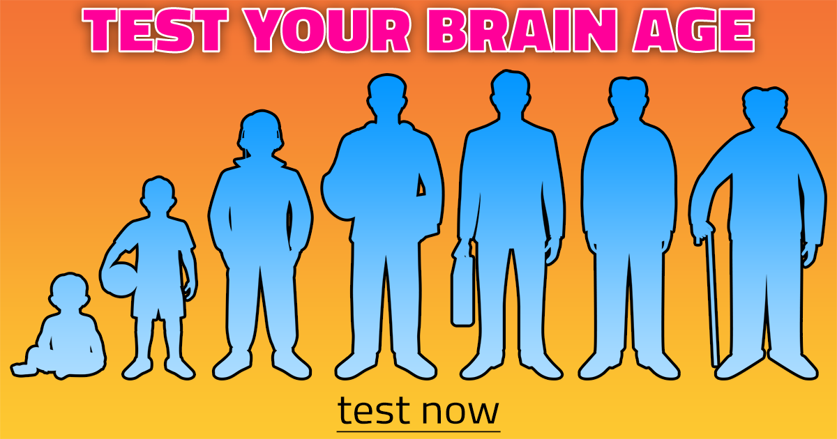 Banner for Test Your Brain Age Now!