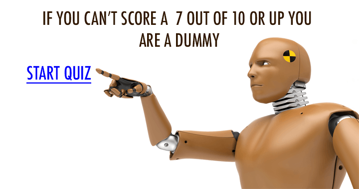 Banner for Are you a dummy?