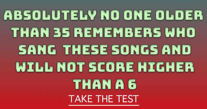 Banner for Who sang these songs?