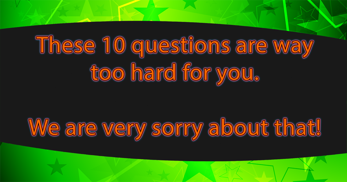 Banner for 10 Hard Trivia Questions