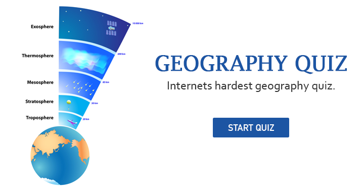 Banner for Internets hardest geography quiz!