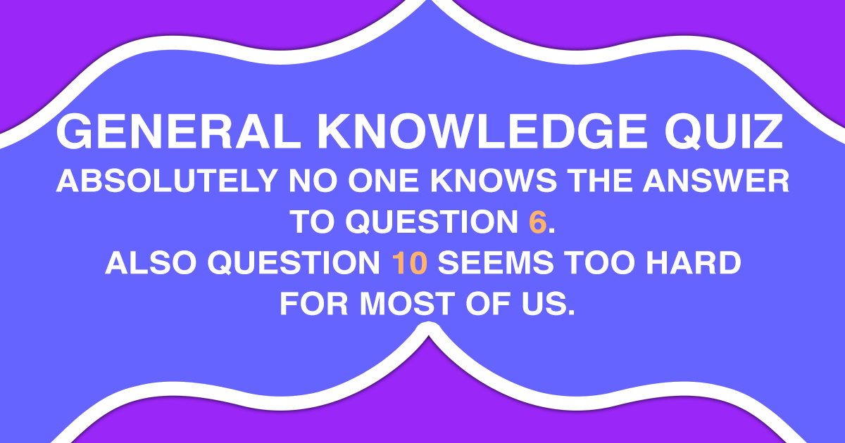 Banner for General Knowledge Quiz