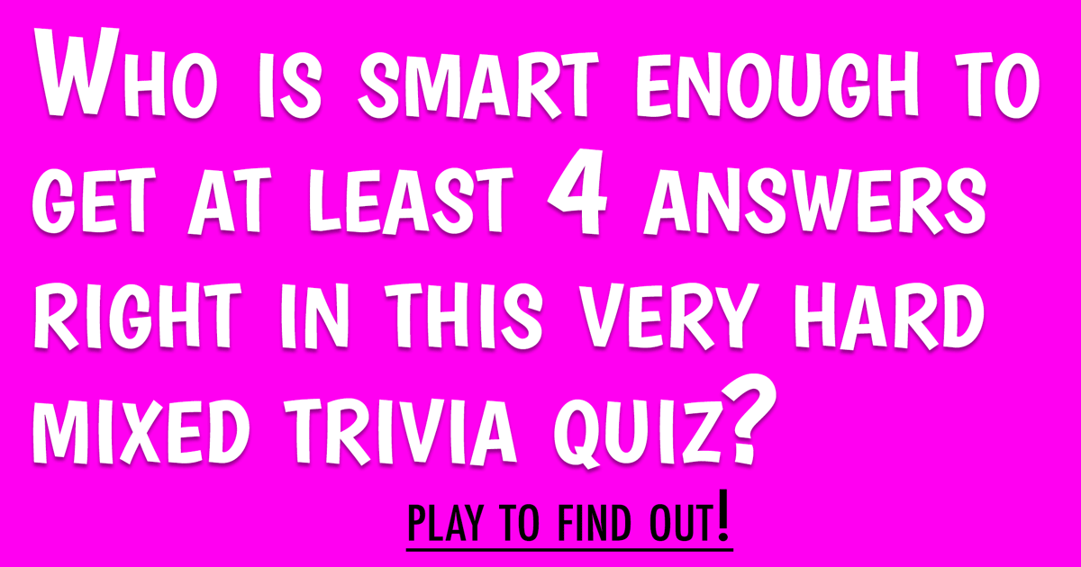 Banner for Mixed Trivia Quiz