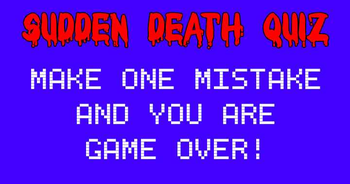 Banner for Sudden Death Quiz