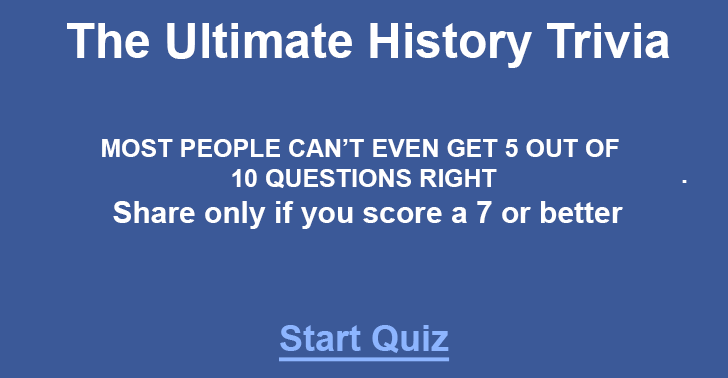 Banner for Ultimate History Trivia
