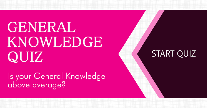 Banner for Is your general knowledge above average?