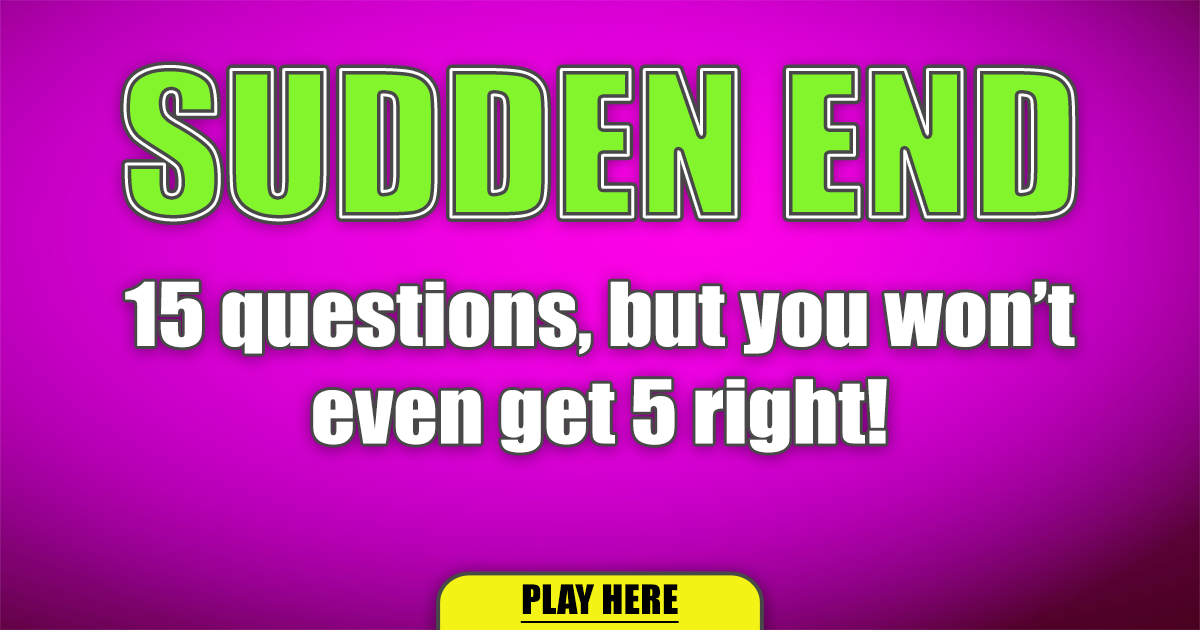 Banner for Sudden End Quiz
