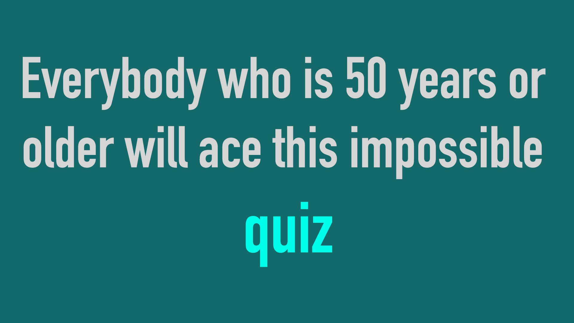 Banner for General Knowledge Quiz