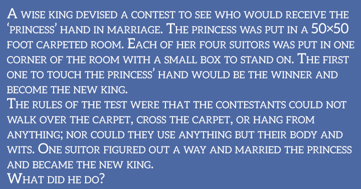 Banner for Who is as smart as this new king?