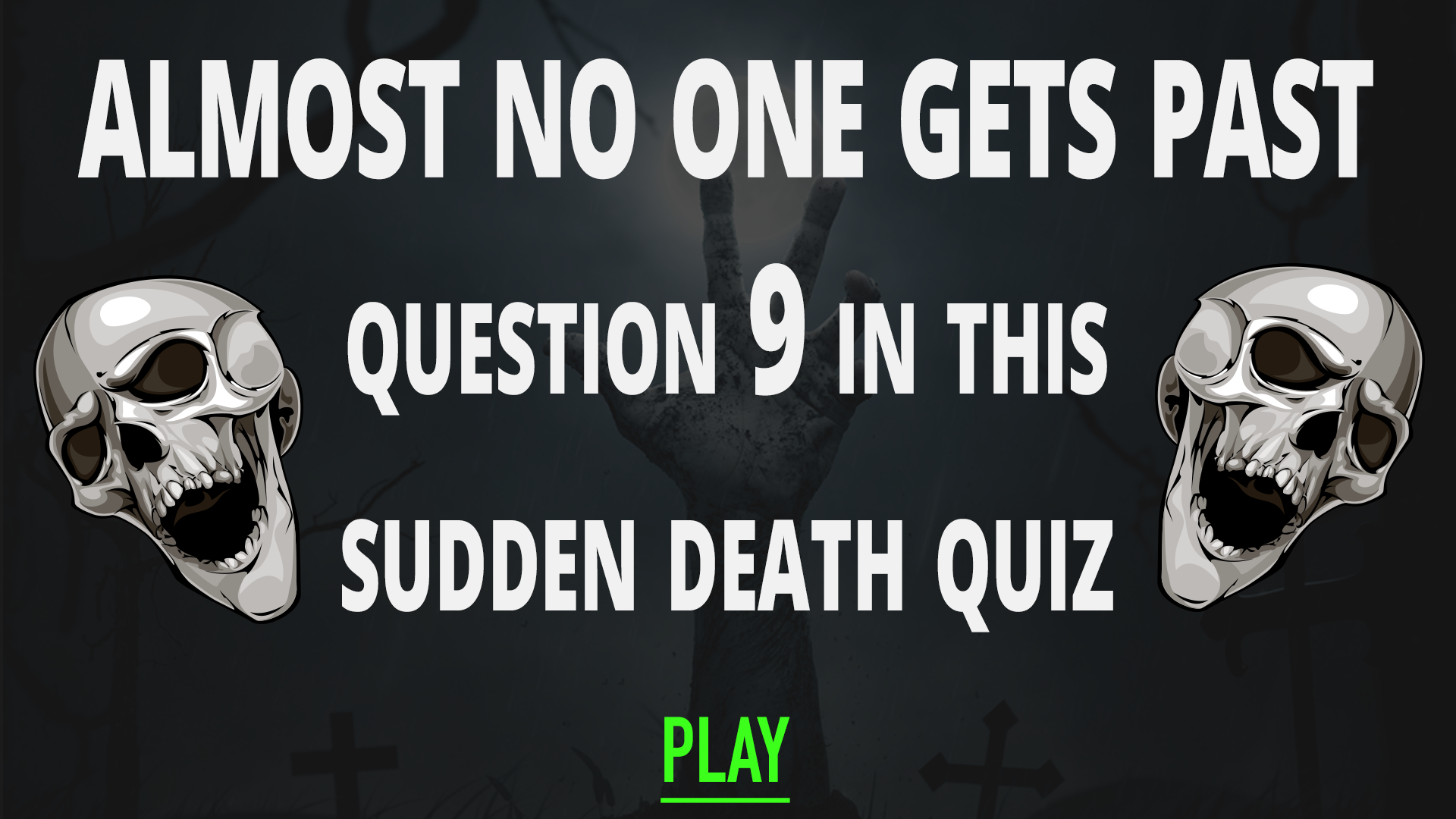 Banner for Sudden Death Quiz