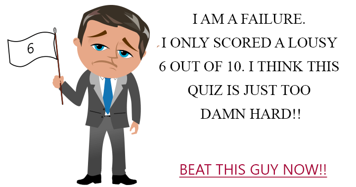 Banner for Only a few among us will score a 7 or better in this sickening quiz 