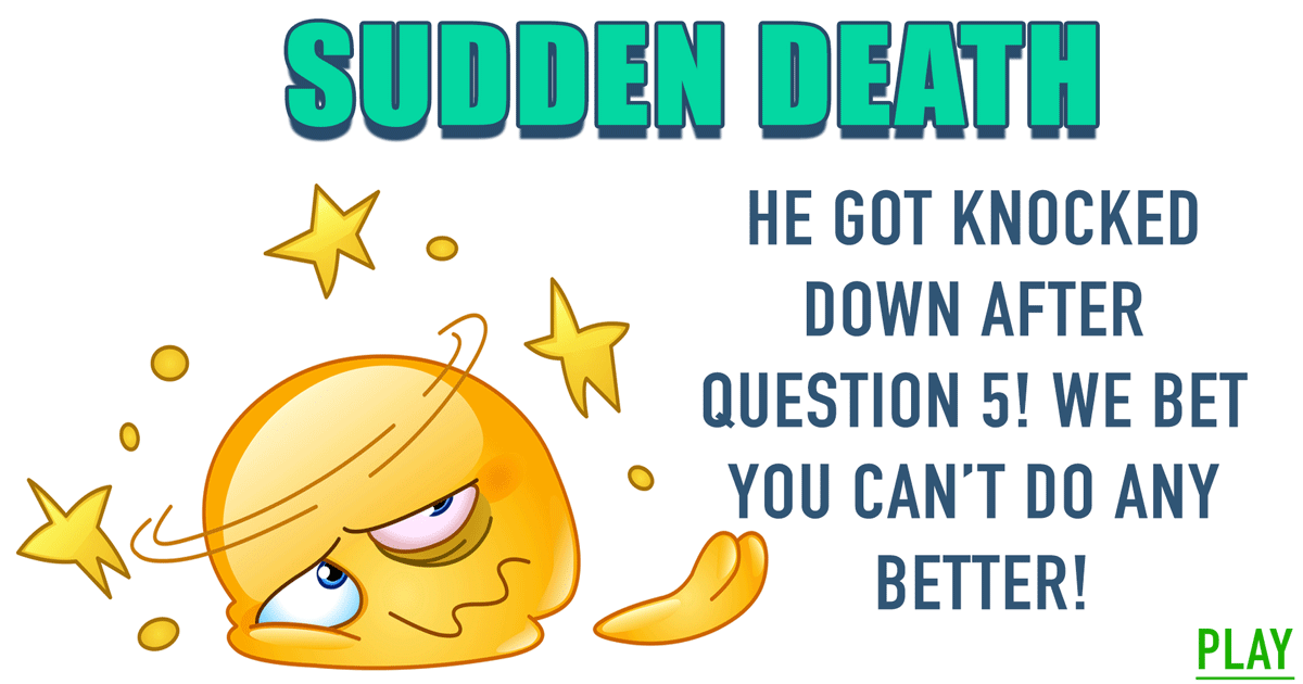 Banner for Be ready to get knocked out!