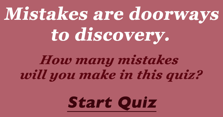 Banner for How many mistakes, we bet you can't even score a 6 out of 10.