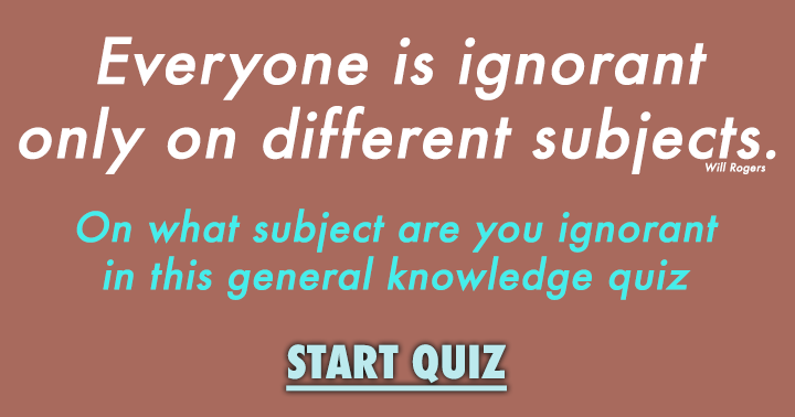 Banner for General Knowledge Quiz