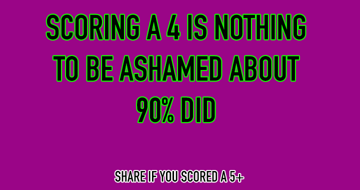 Banner for Can you score a 5+ ?