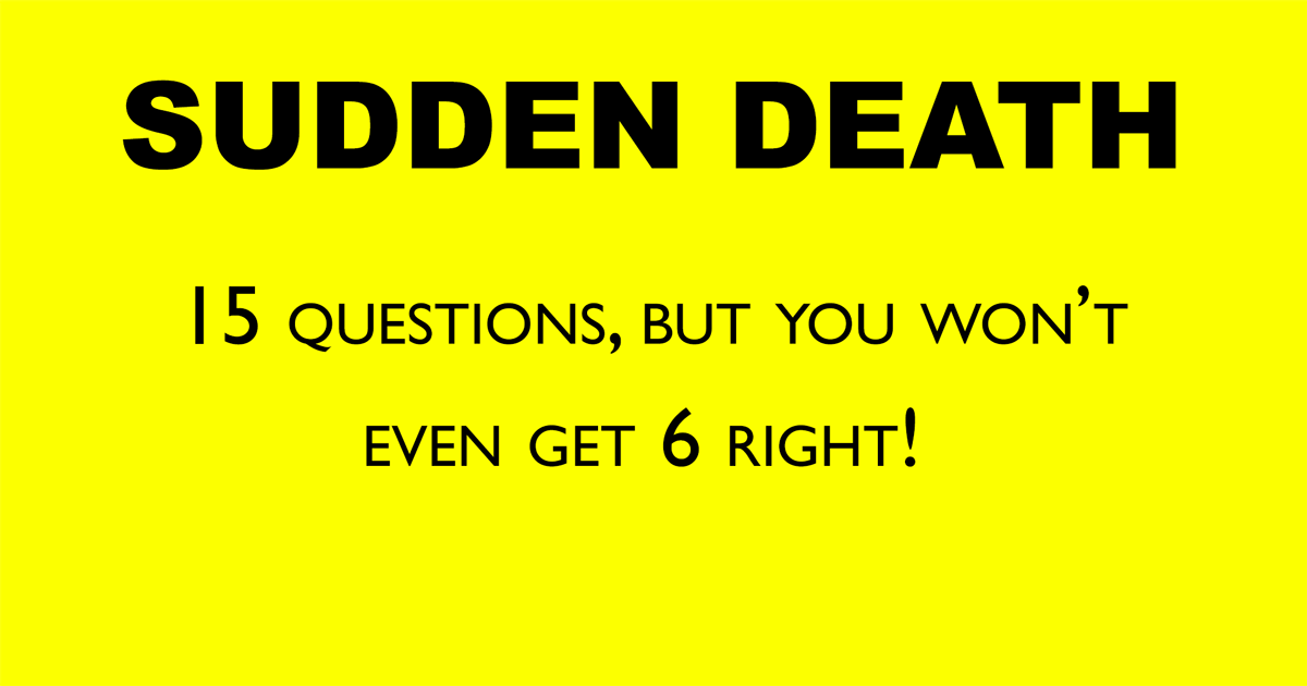 Banner for Sudden Death Quiz