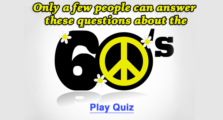 Banner for 60's Trivia Quiz