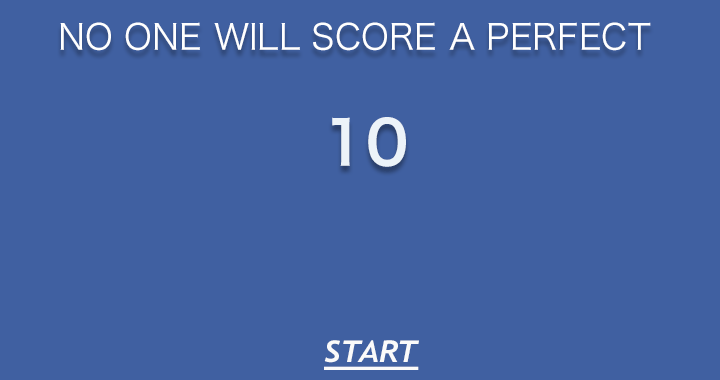 Banner for No one will score a perfect 10