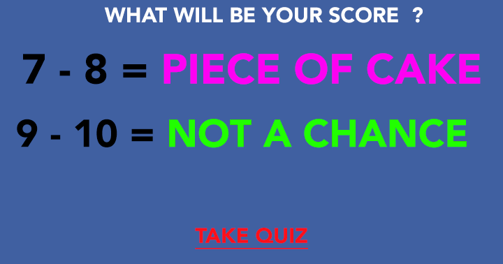 Banner for No chance you will score a perfect 10