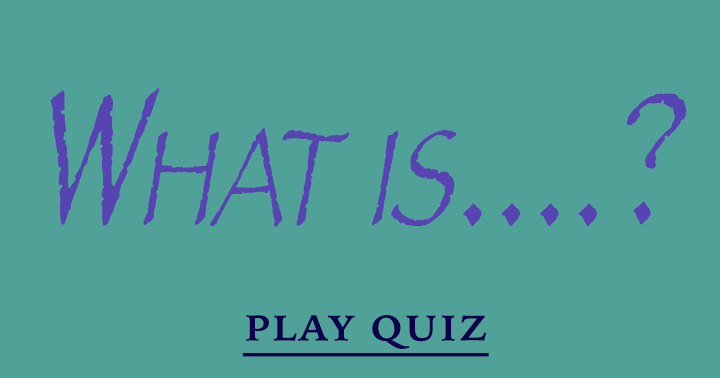 Banner for Can you tell us what it is?