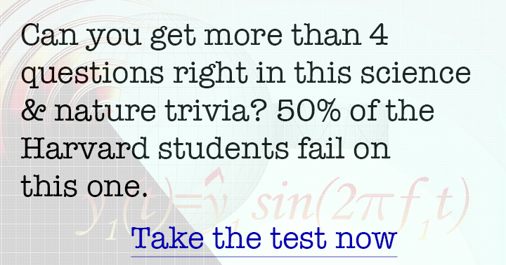 Banner for Can you answer the 10 questions in this science and nature quiz?