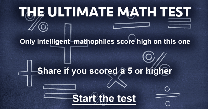 Banner for The Ultimate Math test