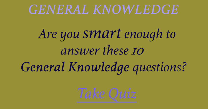 Banner for Only smart people have the answers to these 10 questions!