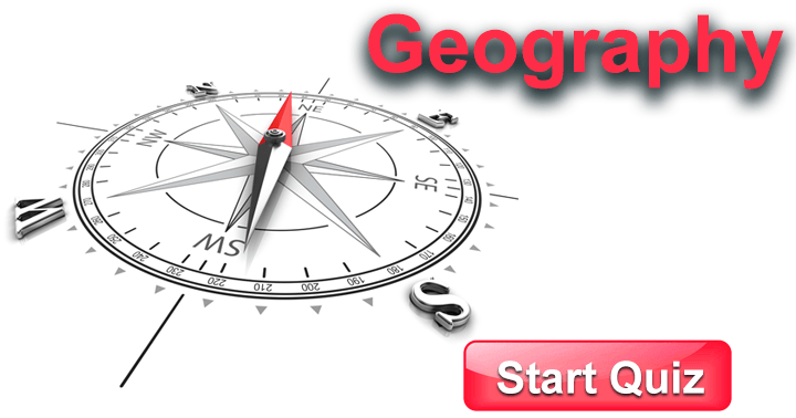 Banner for 10 Questions about Geography! Most people score a 6 or lower, can you beat that?