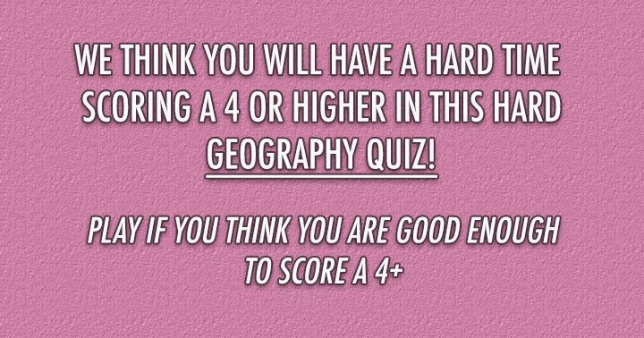 Banner for Geography Quiz