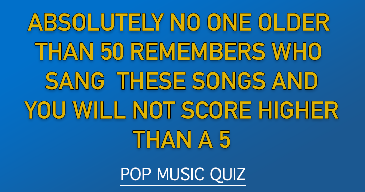 Banner for Do you know who sang these songs?	