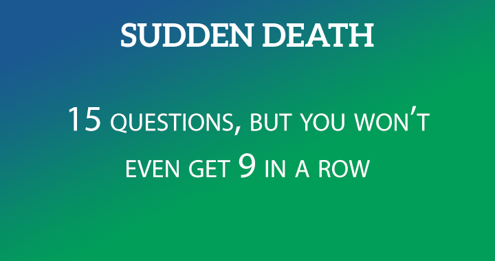 Banner for Sudden Death Quiz