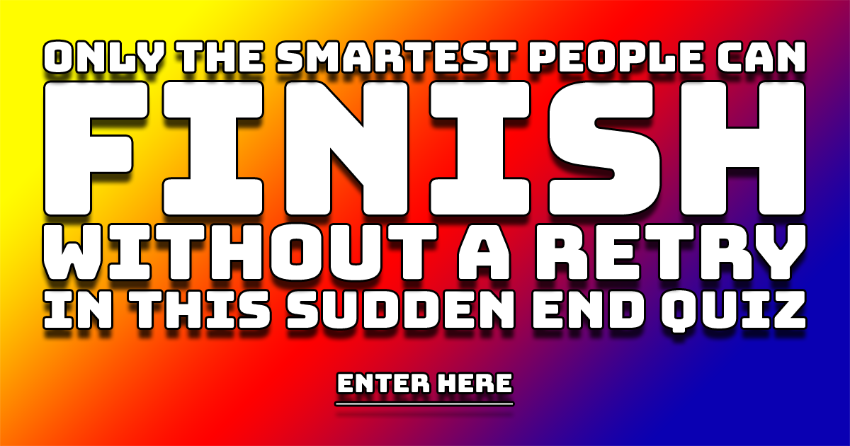 Banner for General Knowledge Sudden End Quiz
