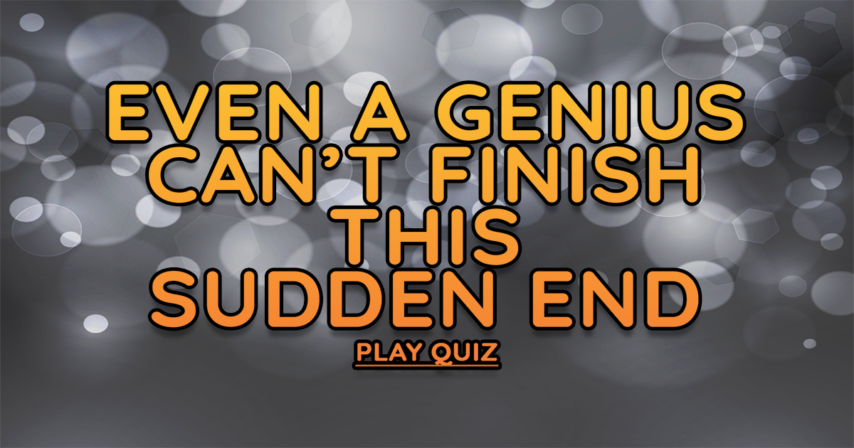 Banner for Mixed Sudden End Quiz