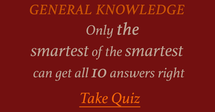 Banner for General Knowledge Quiz