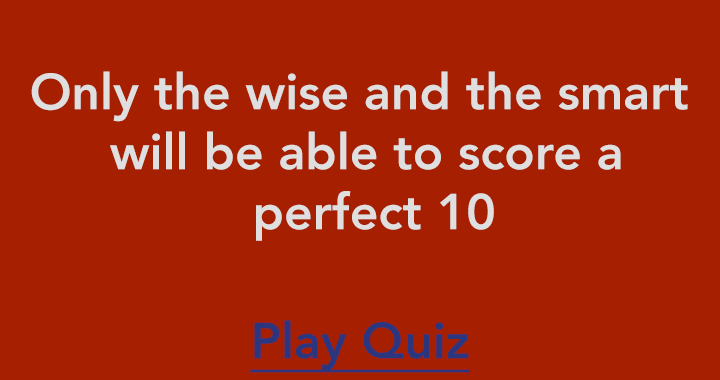 Banner for Try scoring a perfect 10