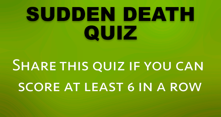 Banner for Sudden Death Quiz
