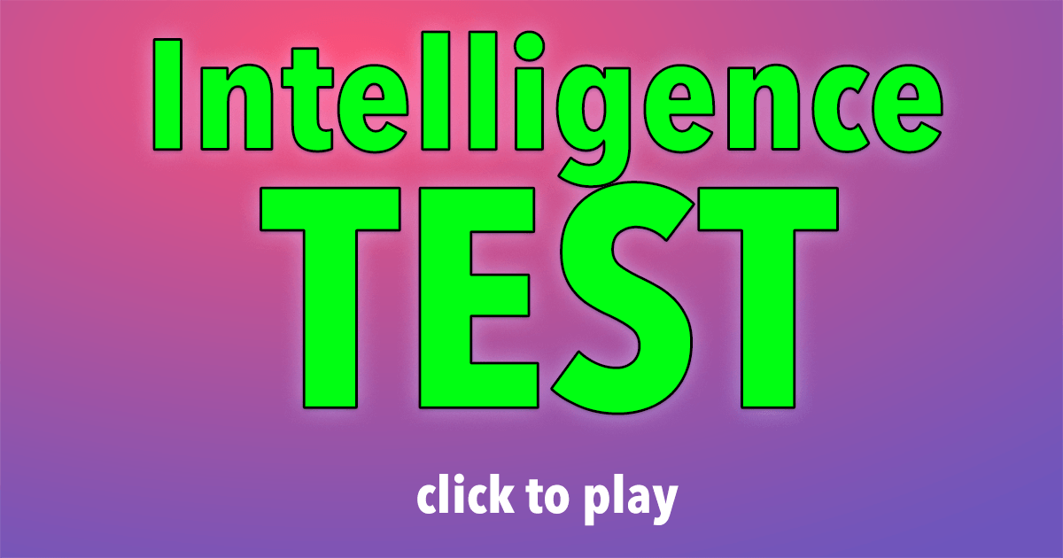 Banner for Intelligence Test