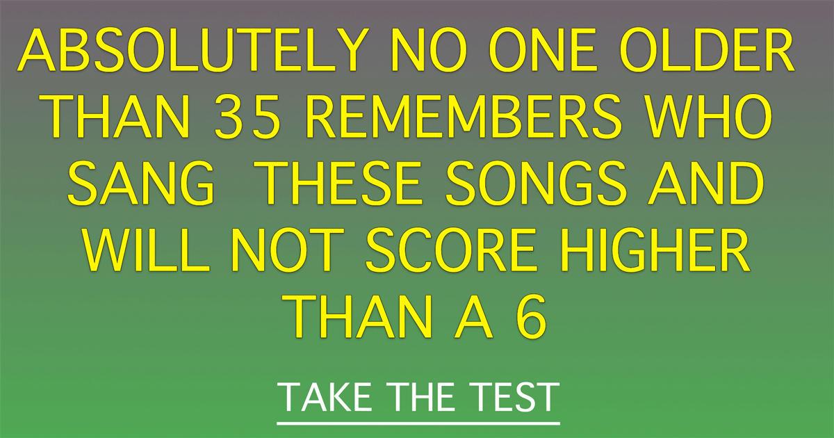 Who sang these songs?