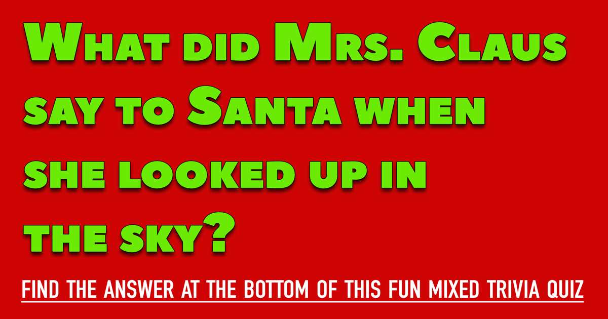 Banner for Fun Mixed Trivia Quiz