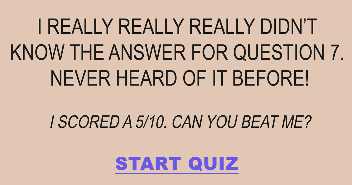 Mixed Knowledge Quiz