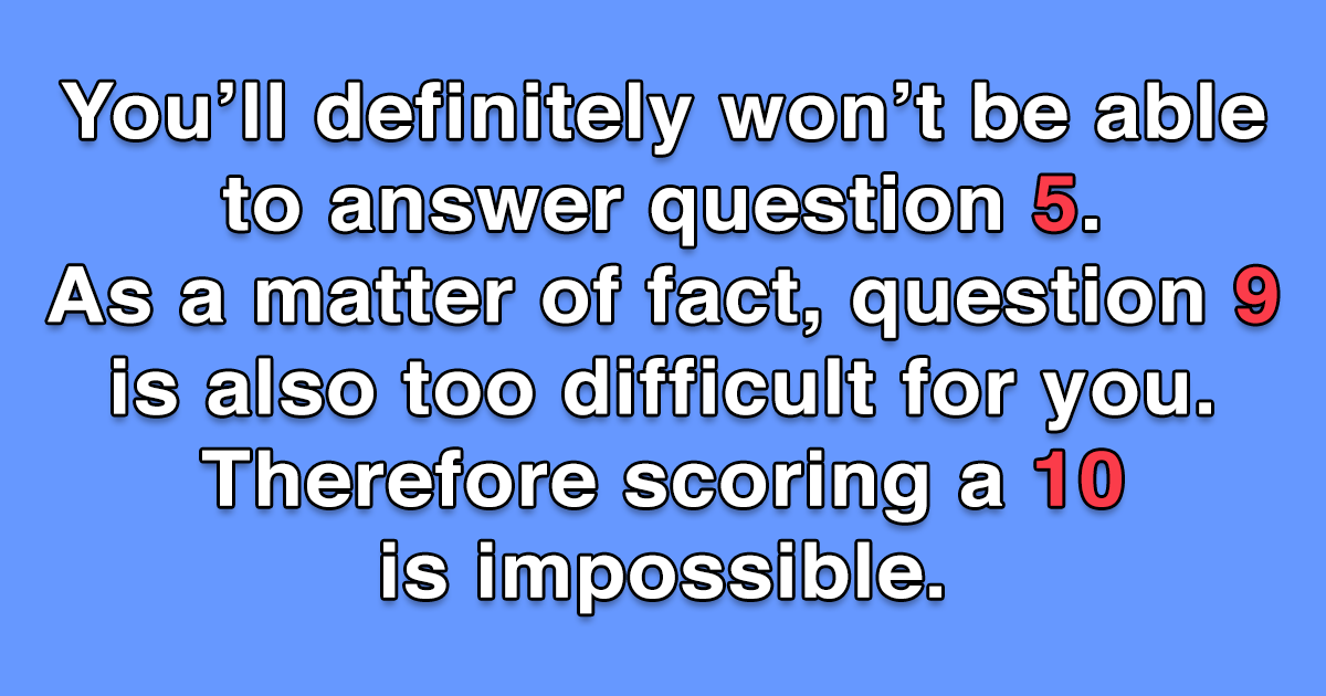 Banner for Impossible General Knowledge Quiz