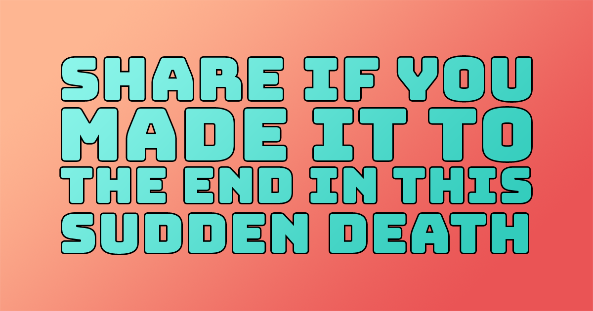 Banner for We bet you won't reach the end!