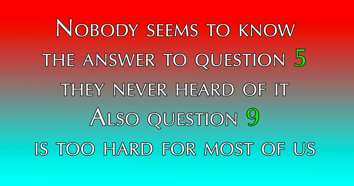 Banner for Mixed Knowledge Quiz