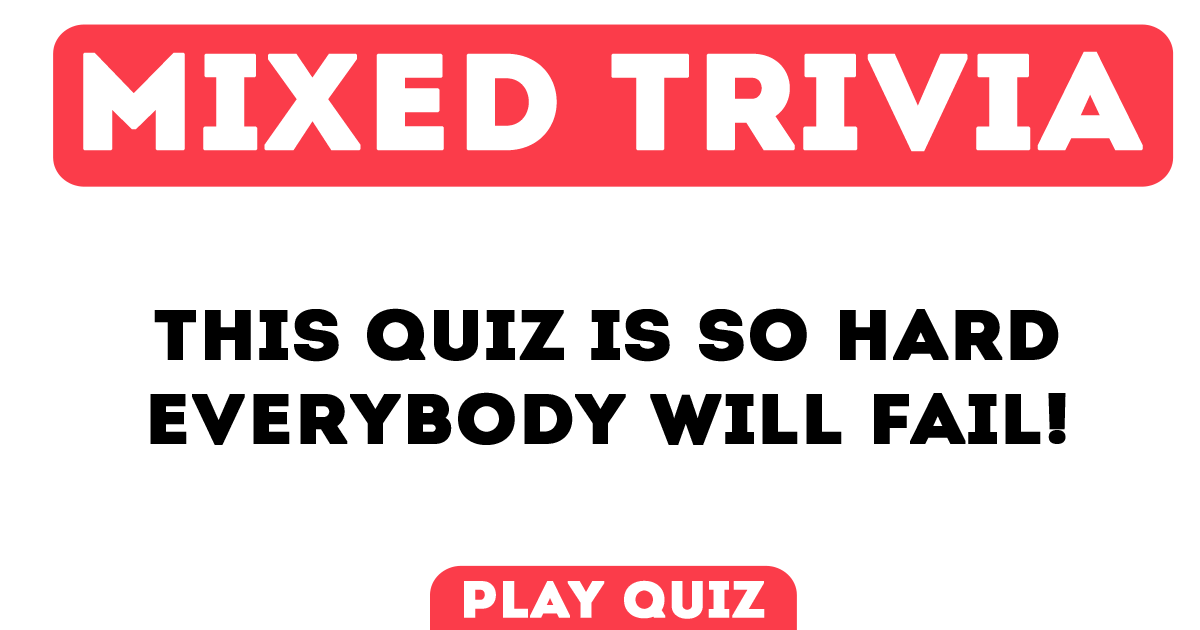 Banner for Hard Mixed Trivia